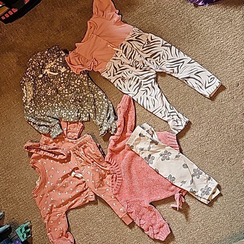 JESSICA  SIMPSON EUC  3 LOT  BABY  GIRL  SIZE  12M